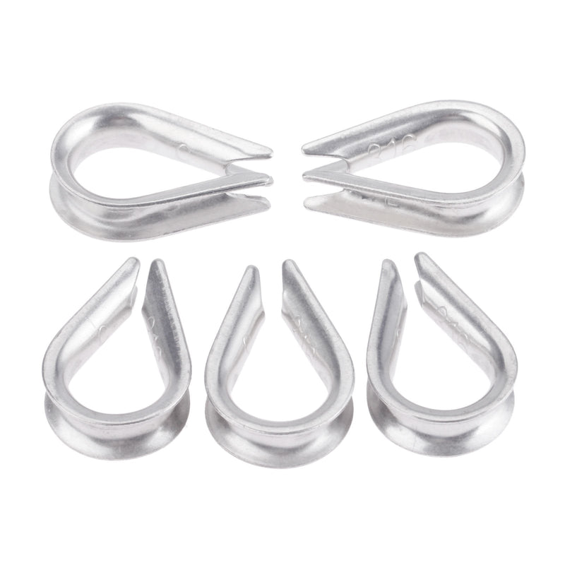 Mtsooning 10PCS Wire Thimble Rigging, M5 Stainless Steel Rope Thimble for 3/16 Inches Diameter Wire Cable - BeesActive Australia