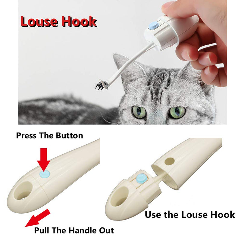 Pet Cat Dog Brush Comb Grooming Tool 3 in 1 Knot Opener Tangle Remover Slicker Brush Groomer Green - BeesActive Australia