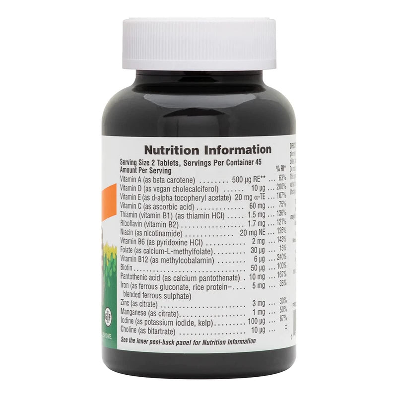 NaturesPlus Animal Parade Children�s Multivitamin - All Natural Fun Animal Shaped Tablets, Orange Flavour - Gluten Free, Vegan - 90 Chewable Tablets - BeesActive Australia