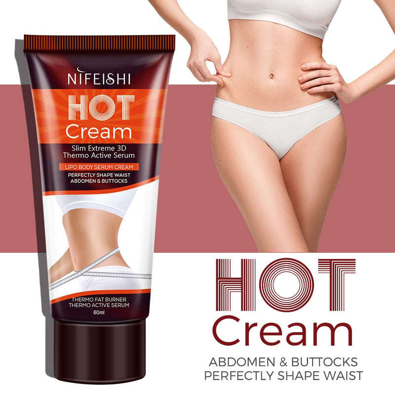 Hot Slimming Cream (2 Pack), Weight Loss Cellulite Cream, Professional Cellulite Removal and Fat Burning Cream for Belly, Natural Cellulite Treatment Cream for Thighs, Legs, Abdomen, Arms and Buttocks - BeesActive Australia