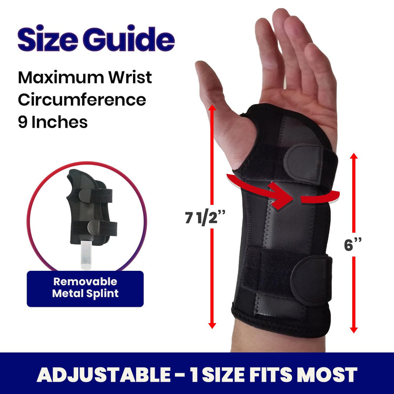 Wrist Brace For Carpal Tunnel Right Hand | Night Wrist Support | Wrist Splint & Hand Brace | Carpal Tunnel Syndrome & Wrist Tendonitis Pain Relief with Forearm Compression | For Men & Women (RIGHT) - BeesActive Australia