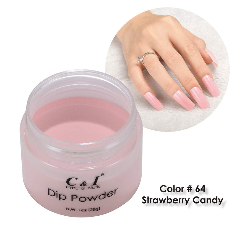 C & I Dip Powder, Acrylic Nails Coloring System, 28 g, 1 oz (Color # 64) Color # 64 - BeesActive Australia