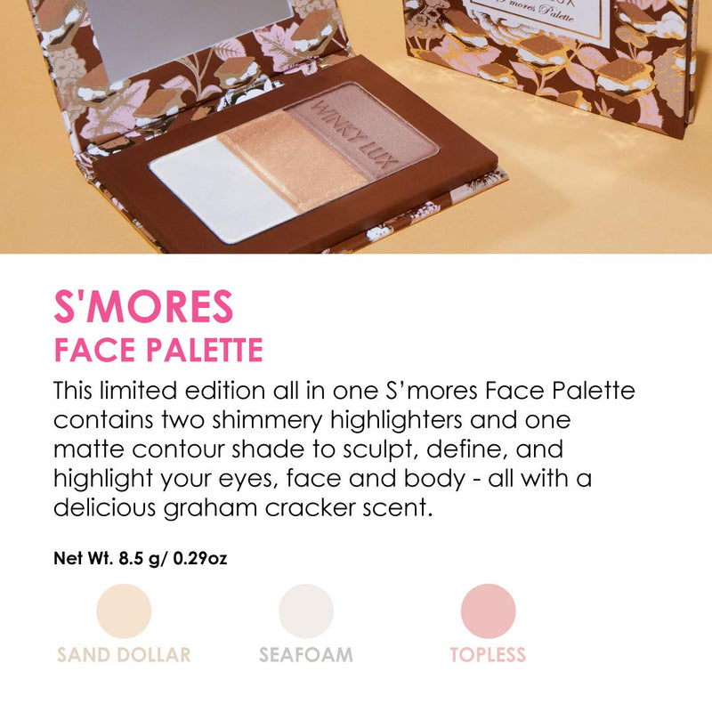 Winky Lux S'mores Face Palette | Highlighter and Eyeshadow Palette | Matte & Shimmer Shades - BeesActive Australia