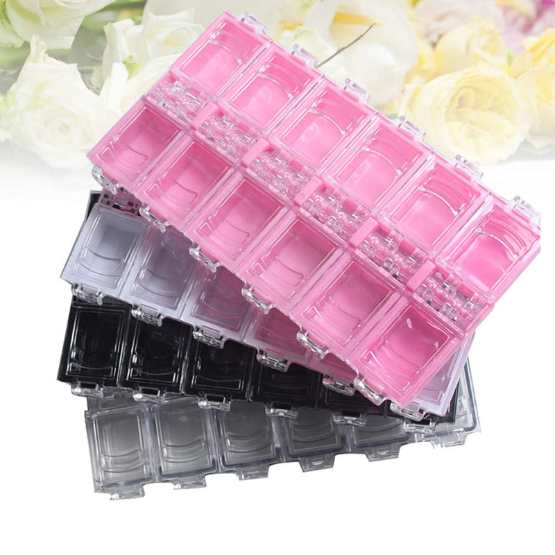 Healifty 4pcs/Pack Nail Art Supply Organizer Solid Plastic Nail Art Storage Organizer Case for Nail Tips - BeesActive Australia