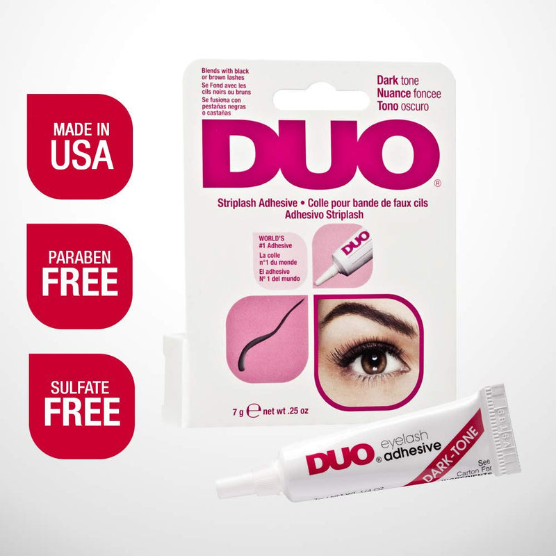 DUO Striplash Adhesive for Strip Lashes, Dark Tone, 0.25 oz, 1-Pack 0.25 Ounce (Pack of 1) - BeesActive Australia