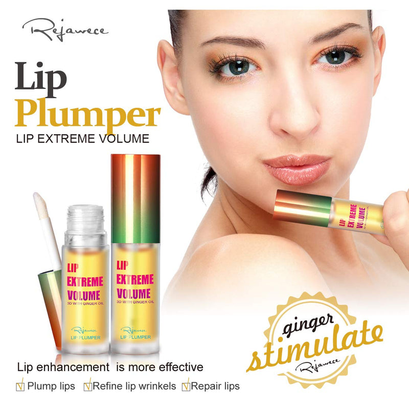 Lip Plumper Lip Gloss by Rejawece - Lip Plumping Balm Plumper Device Lipstick Treatment - Clear Lip Plump Gloss - Enhancer for Fuller & Hydrated Lips | Give Volume, Moisturize (Strong) strong - BeesActive Australia