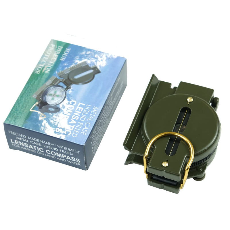 Military Compass, JYEASTZ Lensatic Sighting Compass for Hiking, Multifunctional Outdoor Compass Waterproof Durable Boy Scout Compass for Camping Hunting - BeesActive Australia