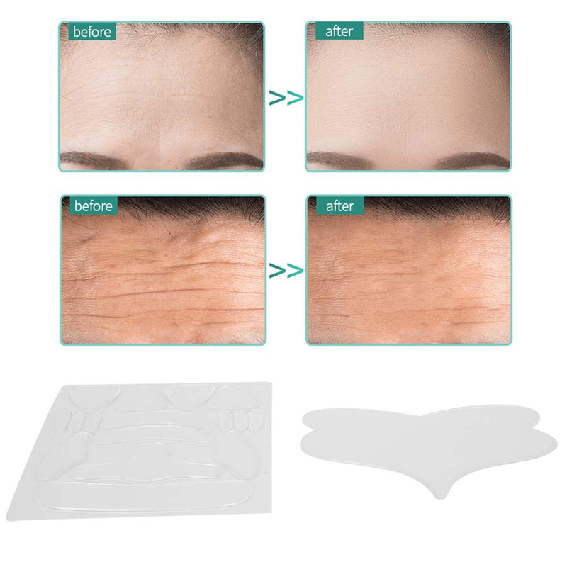 17pcs Anti-Aging Anti-Wrinkle Face Patch For Rejuvenated Skin Elasticity And Skin Lifting, Reusable Silicone Pad For Forehead And Eyes And Chin - BeesActive Australia