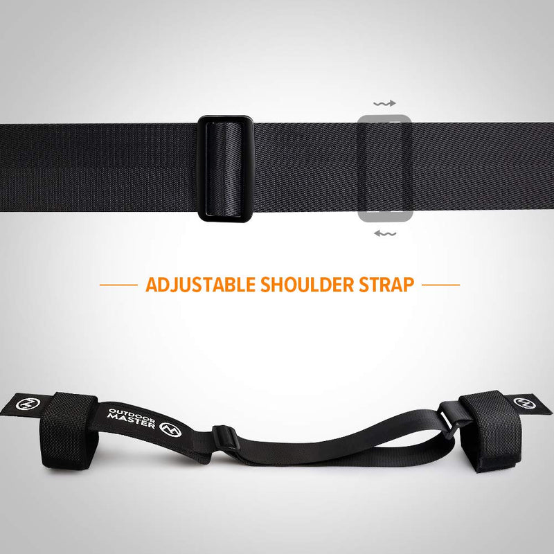 OutdoorMaster Ski Strap - Ski Shoulder Sling Carrier with Secure Attachment, Extra Wide Strap with Shoulder Pad for Superior Comfort - for Men, Women and Kids - BeesActive Australia