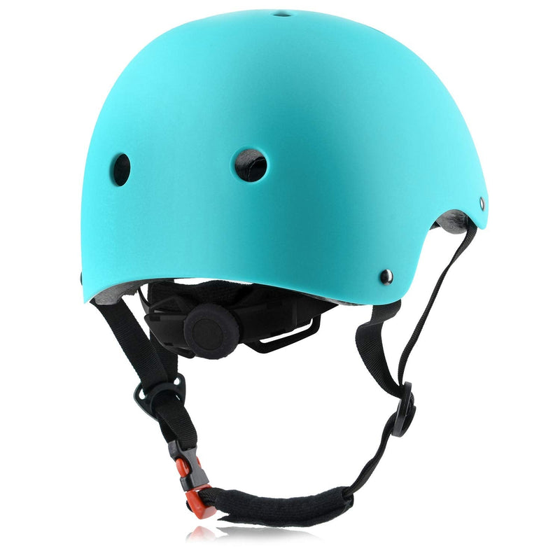 Skateboard Bike Helmet CPSC Certified Lightweight Adjustable, Multi-Sport for Bicycle Cycling Skate Scooter, 3 Sizes Matte Aqua Small: 48-54 cm / 18.9"-21.3" - BeesActive Australia