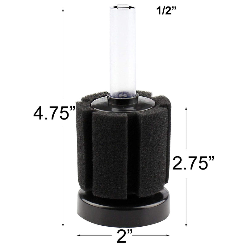 AQUANEAT Aquarium Bio Sponge Filter Breeding Fry Betta Shrimp Nano Fish Tank Small up to 10Gal - BeesActive Australia