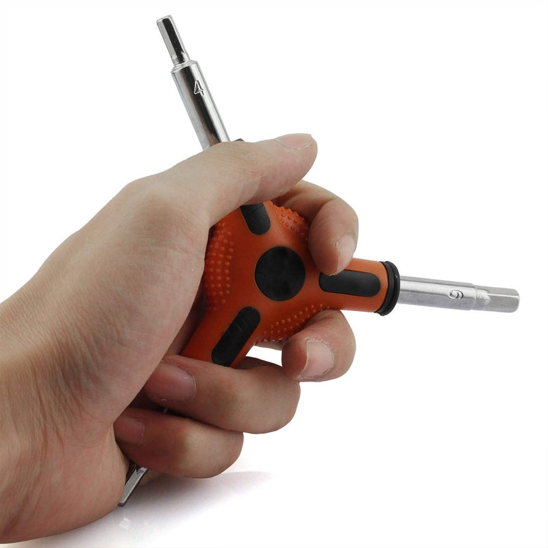 RuiLing 1-Pack Y Shape Bike Hex Wrench Bicycle Cycling Torque Spanner Internal Hex Key Combination Repair Tools 3 Way Allen Wrench 4mm 5mm 6mm - BeesActive Australia