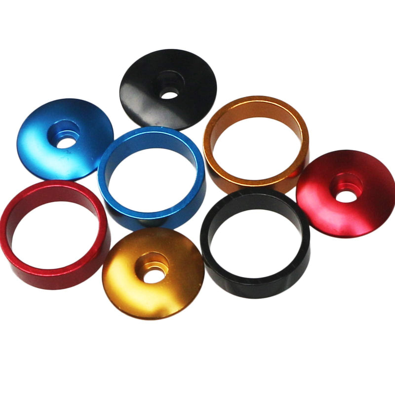 GANOPPER 1 1/8 Inch Headset Spacer with Stem Top Cap,Headset Star Nut Black Red Blue Gold 4 Color - BeesActive Australia