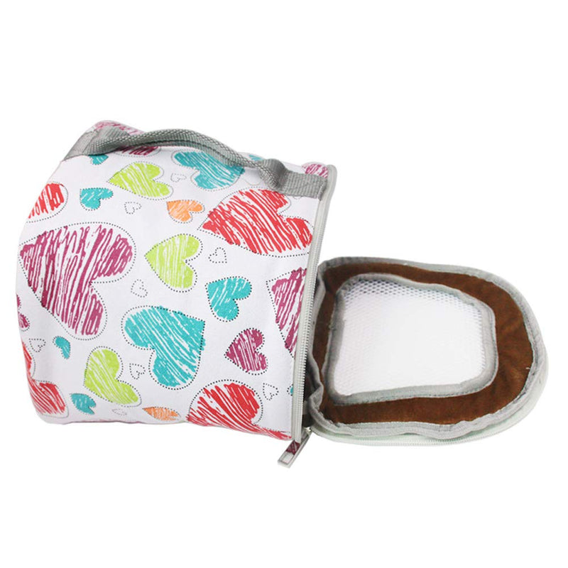 Adnikia Hamster Carrier Bag, Pet Carrier Bags for Hamster, Rat, Hedgehog, Rabbit, Sugar Glider, Chinchilla, Guinea Pig, Squirrel and Other Small Pets, Breathable Outdoor Portable Travel Carrier Bag White - BeesActive Australia