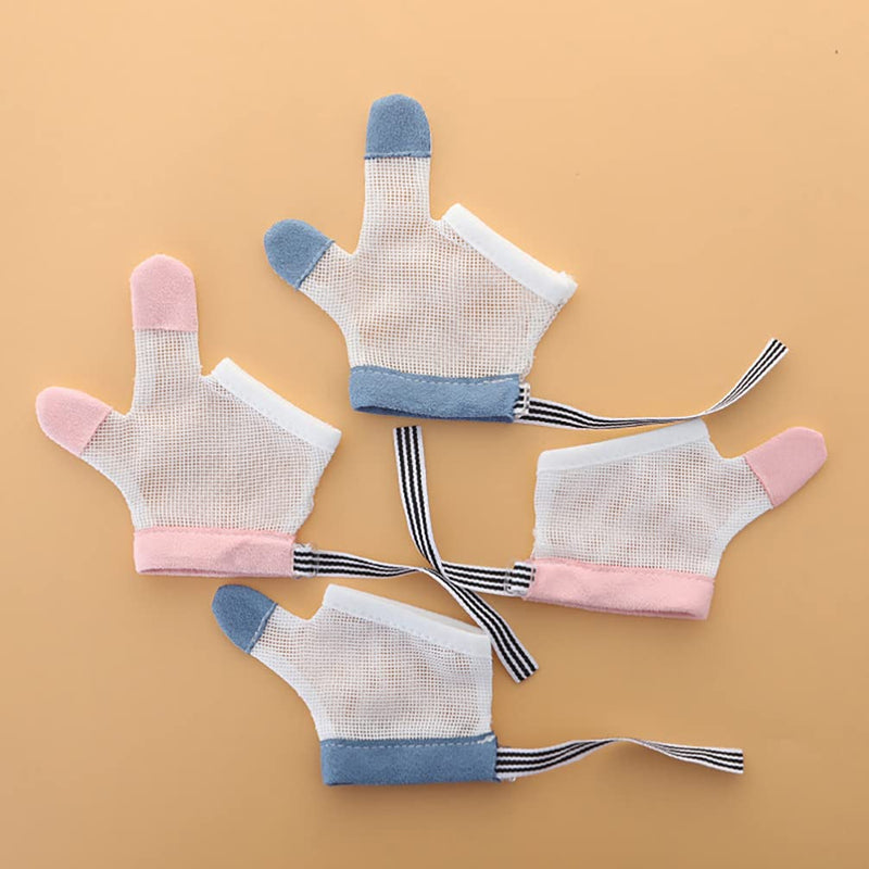Tomaibaby 1 Pair Finger Sucking Stop Thumb sucking Kids Finger Guard Stop Infant Finger Sucking No Scratch Mittens Size S 10.5X6CM - BeesActive Australia