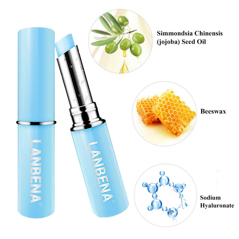 Hyaluronic Acid Lip Balm Long-lasting Nourishing Moisturizing Lips Reduce Fine Lines Relieve Dryness Protect Lip Skin Natural Extract Lip Balm (New Packing) Hyaluronic acid - BeesActive Australia