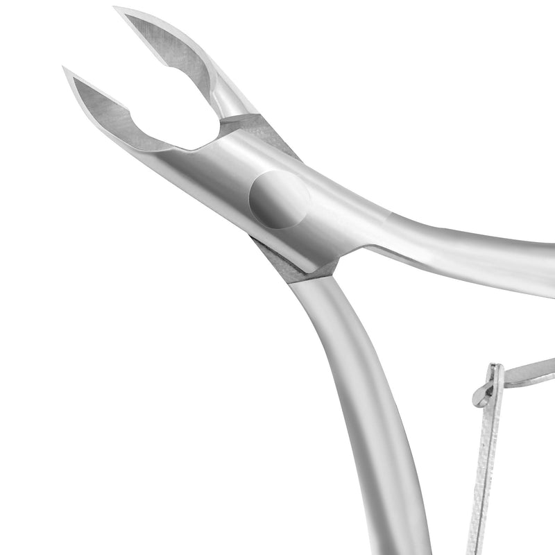 Cuticle Nipper with Cuticle Pusher- Professional Grade Stainless Steel Cuticle Remover and Cutter - Durable Manicure and Pedicure Tool - Beauty Tool Perfect for Fingernails and Toenails (Silver) Silver - BeesActive Australia