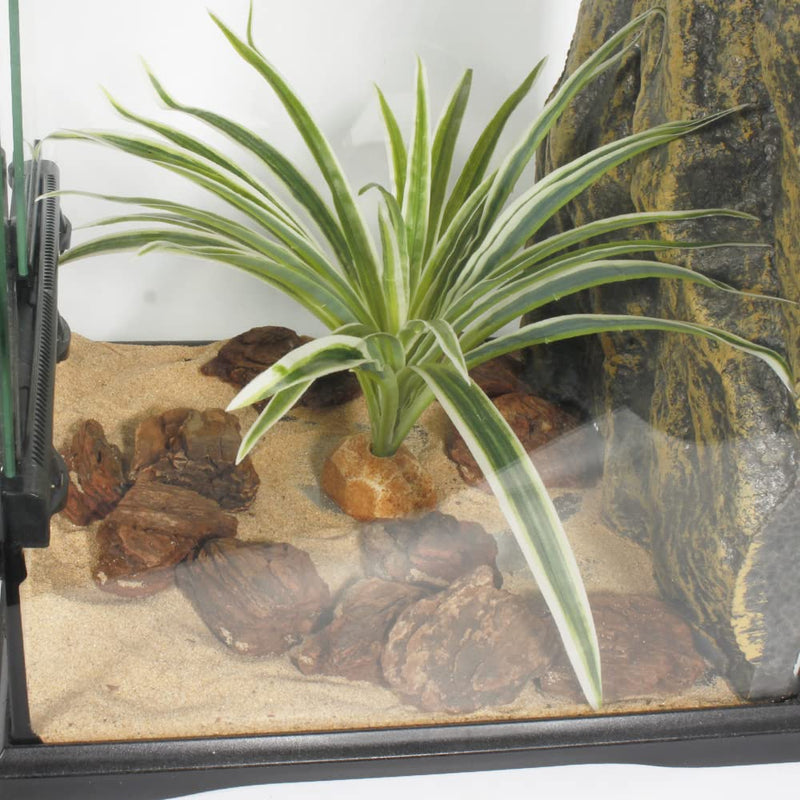 WOLEDOE Artificial Spider Plants, Reptile Terrarium Decor, Bearded Dragon Tank Accessories fit Crested Gecko Leopard Lizard Chameleon Ball Python Snake Frog - BeesActive Australia