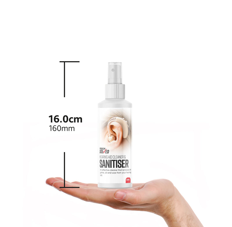 Problem Solved Hearing Aid Cleaner and Sanitiser | Removes Dirt, Oil and Wax - 150ml - BeesActive Australia