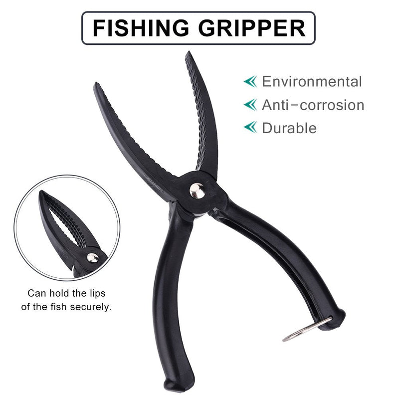 Dioche Fishing Pliers, Fishing Grip Gear Tool ABS Grip Tackle Fish Grip Tackle Fish Lip Holder Trigger Clamp with Ring - BeesActive Australia