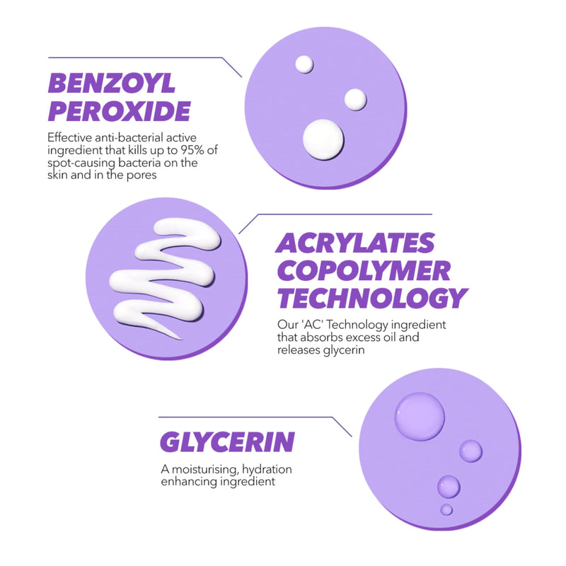 Acnecide Face Wash, 50g, for Acne Treatment & Spot Treatment with 5% Benzoyl Peroxide - BeesActive Australia