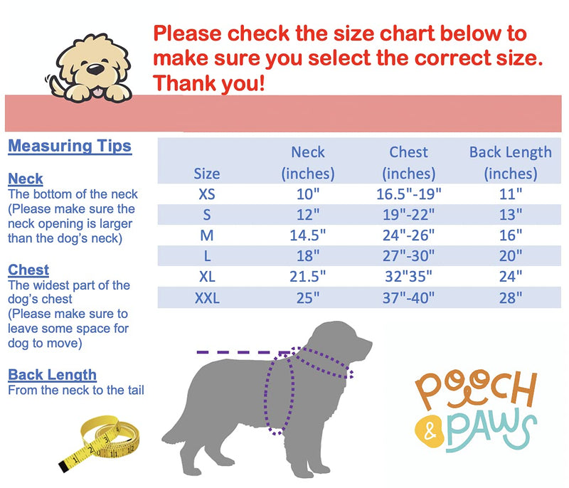 Pooch & Paws Hooded Dog Raincoat Poncho Reflective Waterproof Adjustable Rain Jacket for Small Medium Large Dogs - BeesActive Australia