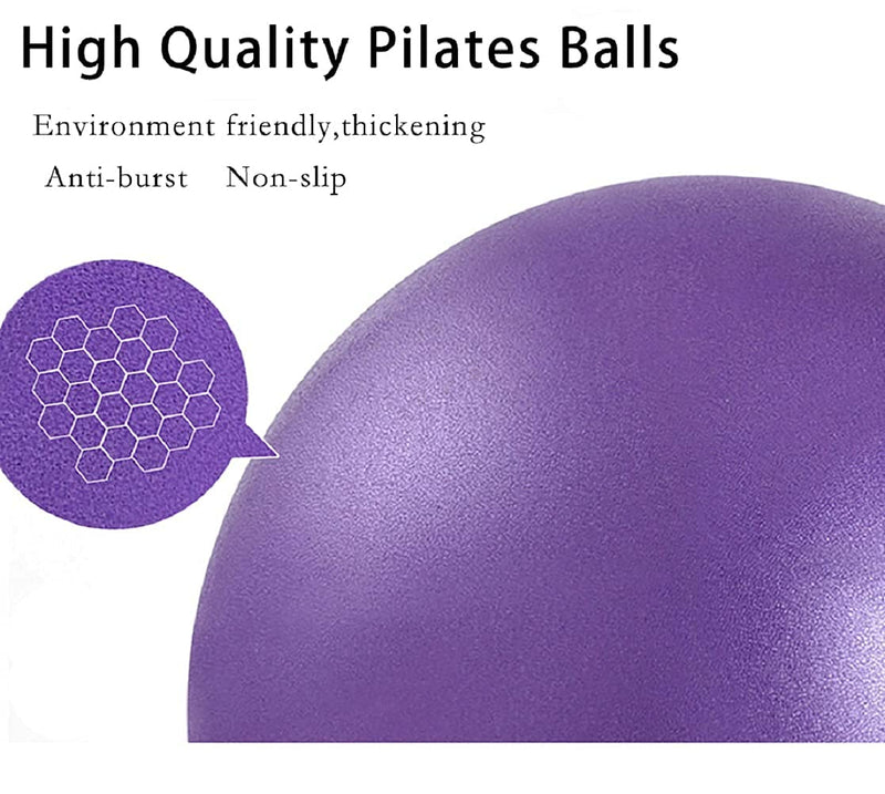 Pilates Exercise Ball Mini 6 Inch Yoga Barre Small Bender Workout Fitness Balance Physical Therapy Squishy Balls,Improves Stability Core Training Equipment for Home Blue - BeesActive Australia
