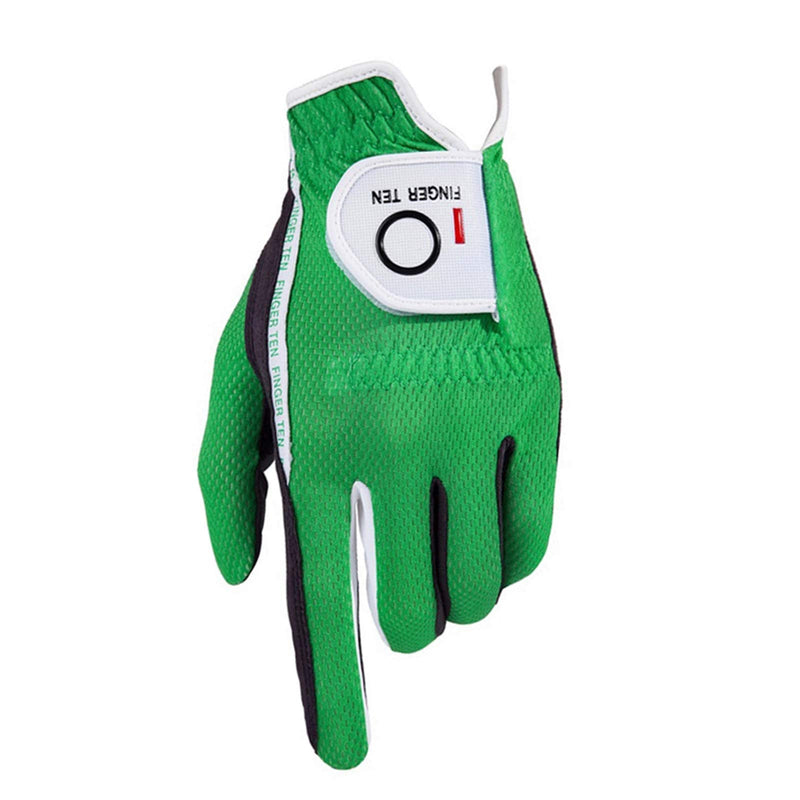 FINGER TEN Men’s Golf Glove Left Hand Rain Grip Pack, Durable Fit for Hot Wet All Weather Black Small - BeesActive Australia
