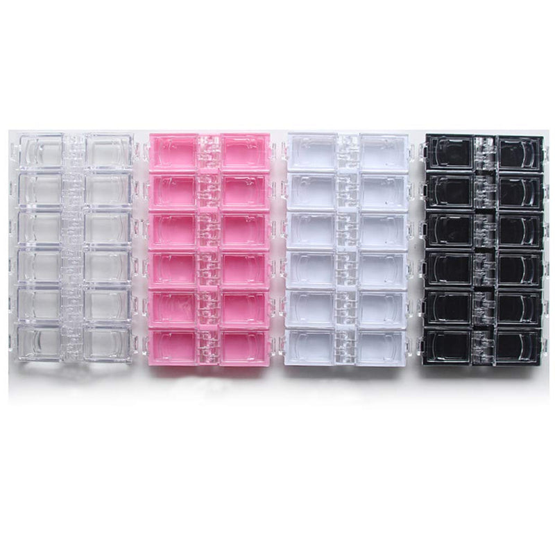 Healifty 4pcs/Pack Nail Art Supply Organizer Solid Plastic Nail Art Storage Organizer Case for Nail Tips - BeesActive Australia