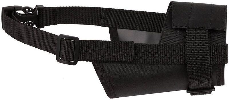 CollarDirect 2-PCs Set Dog Muzzles - Adjustable Soft Breathable Nylon Dog Mouth Guard Cover for Small, Medium and Large Dogs, Anti Chewing, Barking & Biting - Black & Red L/XL (2 Count) 2 Black - BeesActive Australia