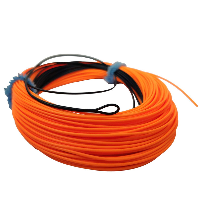 Aventik Fly Fishing Line Full Sinking Tip Weight Forward Fast Sinking Line with 2 Welded Loop IPS3/IPS5 Sinking tip-Black/orange,ips3-4 7F/S - BeesActive Australia