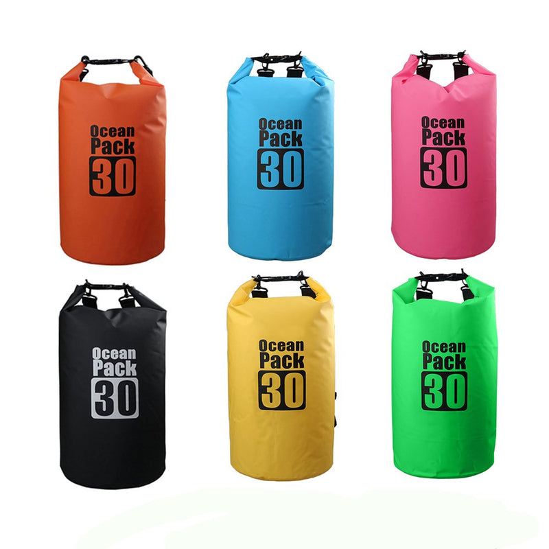 [AUSTRALIA] - Bear Outdoor Dry Sack/Floating Waterproof Bag 2L/5L/10L/20L/30L for Boating, Kayaking, Hiking, Snowboarding, Camping, Rafting, Fishing and Backpacking Black 30L 