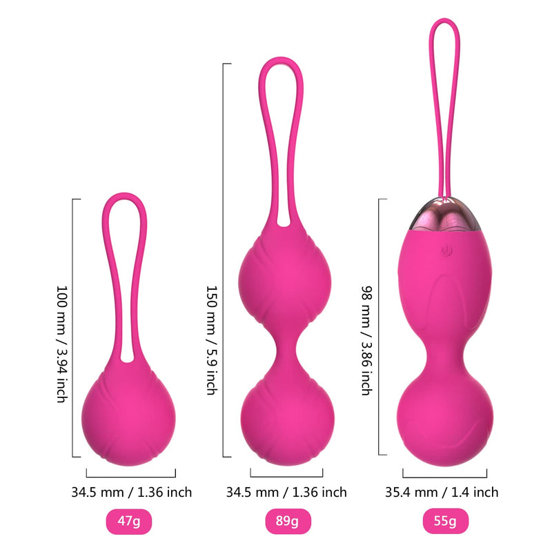 Kegel Exercise Weights Kit for Women – 2 in 1 Pelvic Exercise Balls with Remote – Bladder Control & Pelvic Floor Strengthening Device - BeesActive Australia