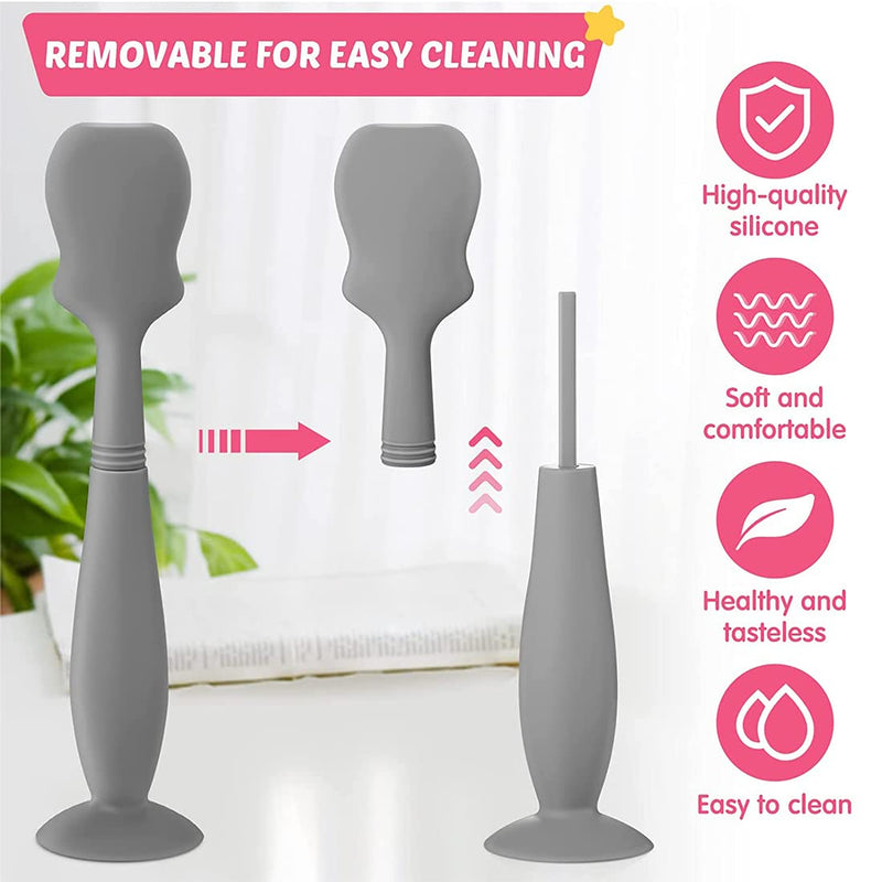 Nappy Rash Cream Applicator Medical Grade Baby Bottom Brush Silicone Facial Cream Spatulas for Newborn Baby Facial Cosmetic 2PCS - BeesActive Australia