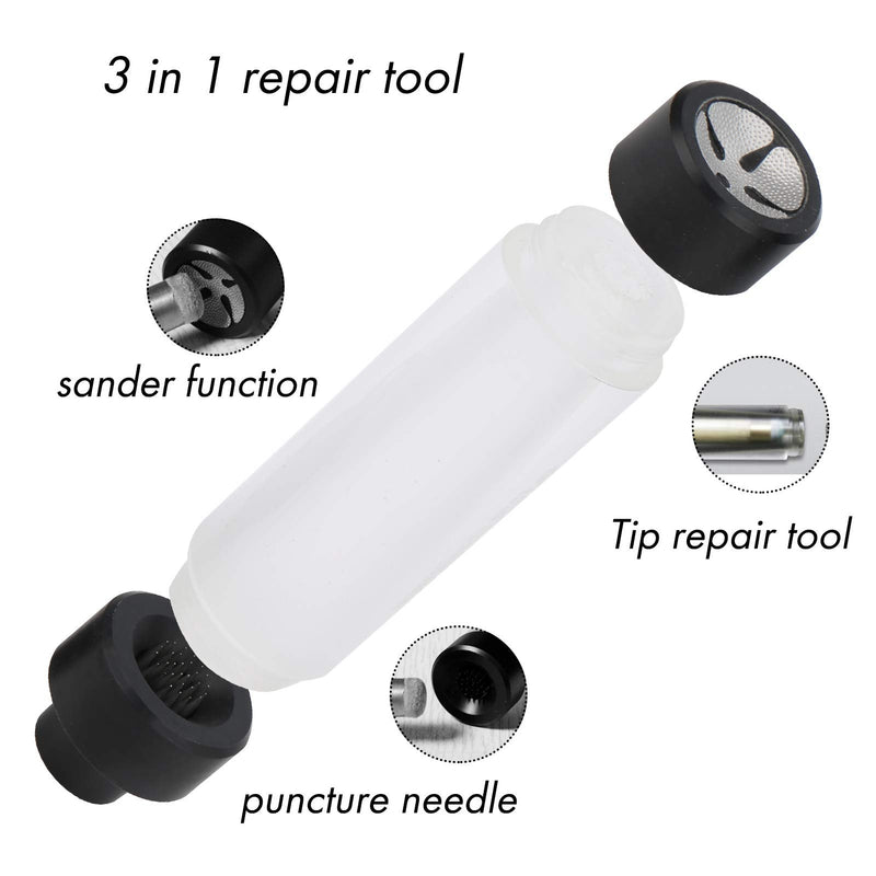 Dilwe Cue Tip Tool, 3 in 1 Multifunction Cue Repair Tool Billiards Accessory for Billiard Cue Care - BeesActive Australia