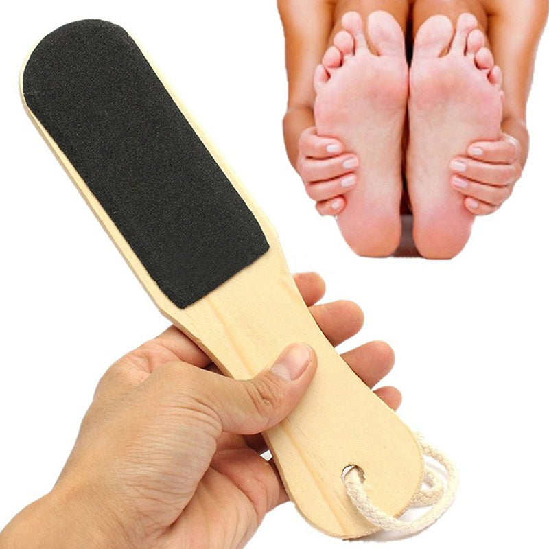 Grosun 3 Packs Wooden Double Sided Foot Rasp File Callus Dead Skin Remover Pedicure Scrubber Tool - BeesActive Australia