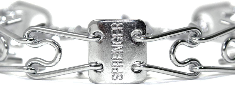 Herm Sprenger Prong Dog Training Collar Ultra-Plus Chrome Plated Steel Pet Pinch No-Pull for Dogs Anti Pull Made in Germany 2.25mm x 13in Small Silver 16in x 2.25mm (neck size up to 13in) - BeesActive Australia