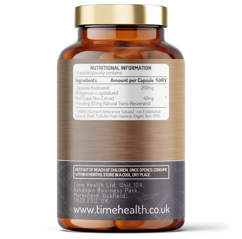 Trans Resveratrol - Premium Brand Puredia - 180 Capsules - 3 Month Supply - Effective Split Dose for Maximum Benefits from Trans-Resveratrol - UK Manufactured - Zero Additives (180 Count (Pack of 1)) 180 Count (Pack of 1) - BeesActive Australia