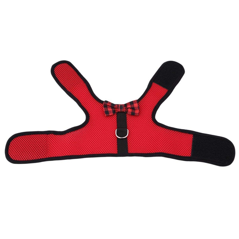 Rabbit Harness with Leash Adjustable Soft Mesh Vest Harness for Bunny Kitten Guinea Pig Rat S Red - BeesActive Australia