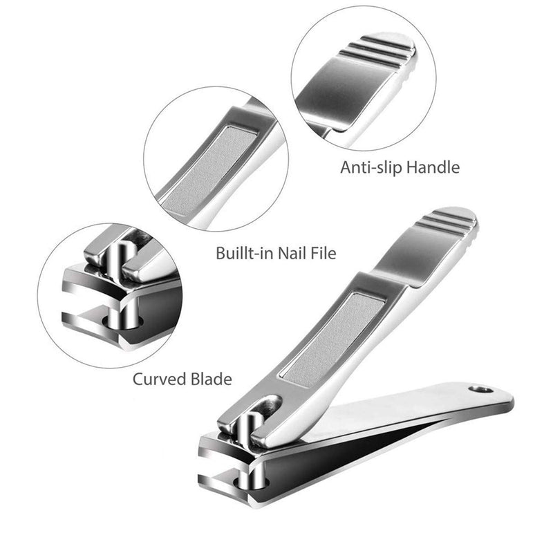 Nail Clippers 15mm Wide Jaw Opening nail cutters Toenail Cutter Toenail Cutter Preventing Splash Stainless Steel Sharp Sturdy trimmer set built-in nail file,for Thick Nails, Men - BeesActive Australia