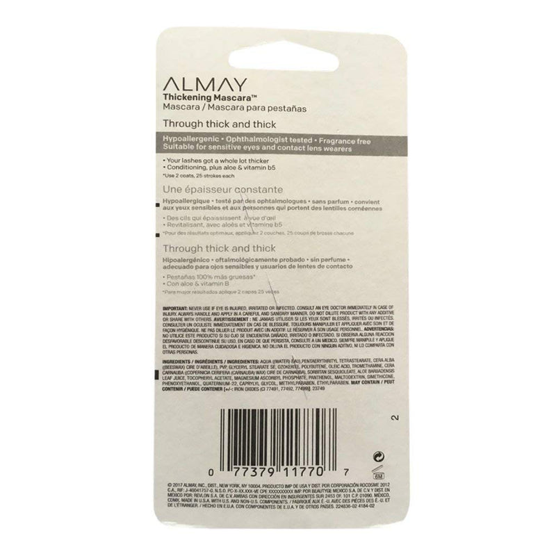 Almay Thickening Mascara, Black [402] 0.26 oz (Pack of 2) - BeesActive Australia