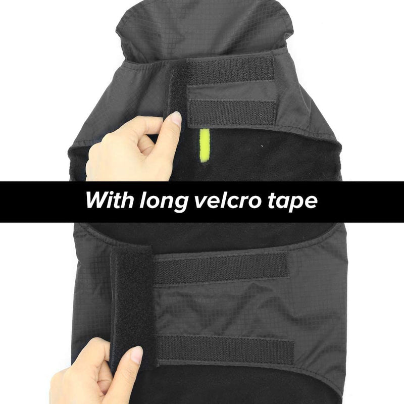 Flashseen Dog Raincoat Lightweight Waterproof Large Pet Dog Rain Jacket with Strip Reflective & Leash Hole Winter Dog Vest Warm Rain Coats Safety for Dogs and Puppies XXX-Large Green - BeesActive Australia