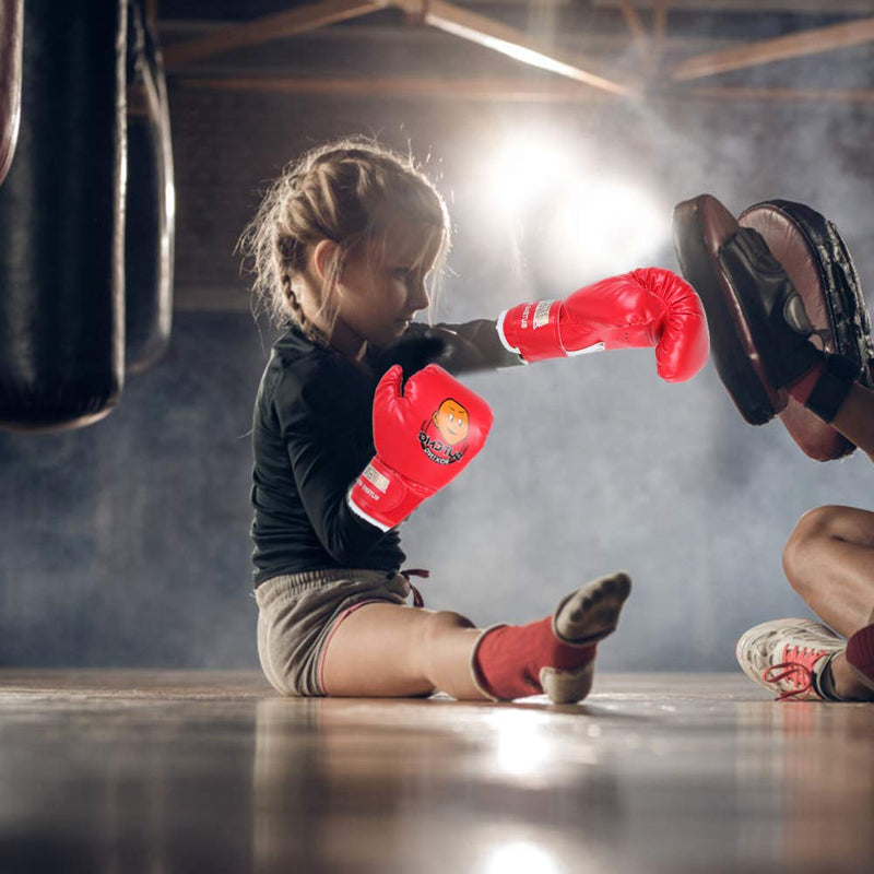 [AUSTRALIA] - VGEBY Kids Boxing Gloves,Youth Sparring Punching Training Sparring Boxing Gloves for Age 3-12 Years (Color : Red) 