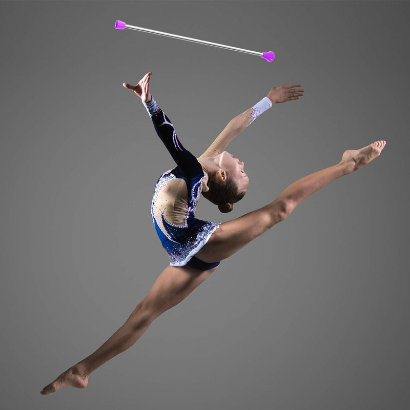 6 Pieces Twirling Batons Unisex Kids' Gymnastics Twirling Baton Dance Baton for Kids Girls Talent Shows, Artistic Dancing, Baton Twirling, Pink, White, Purple - BeesActive Australia