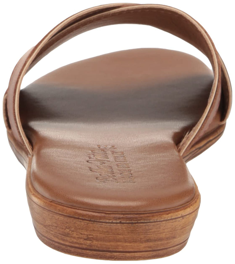 Bella Vita Women's Tab-Italy Flat Sandal 5.5 Whiskey Leather - BeesActive Australia