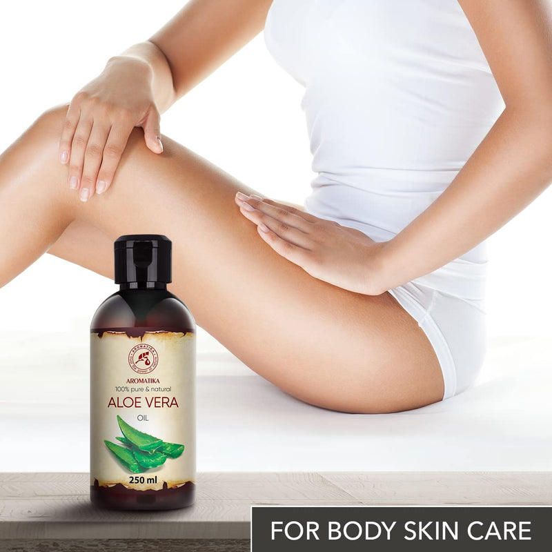 Pure Aloe Vera Oil 250ml - Aloe Barbadensis - Brasil - Skin - Face & Baby Oil - Aloe Vera Oils 250 ml (Pack of 1) - BeesActive Australia