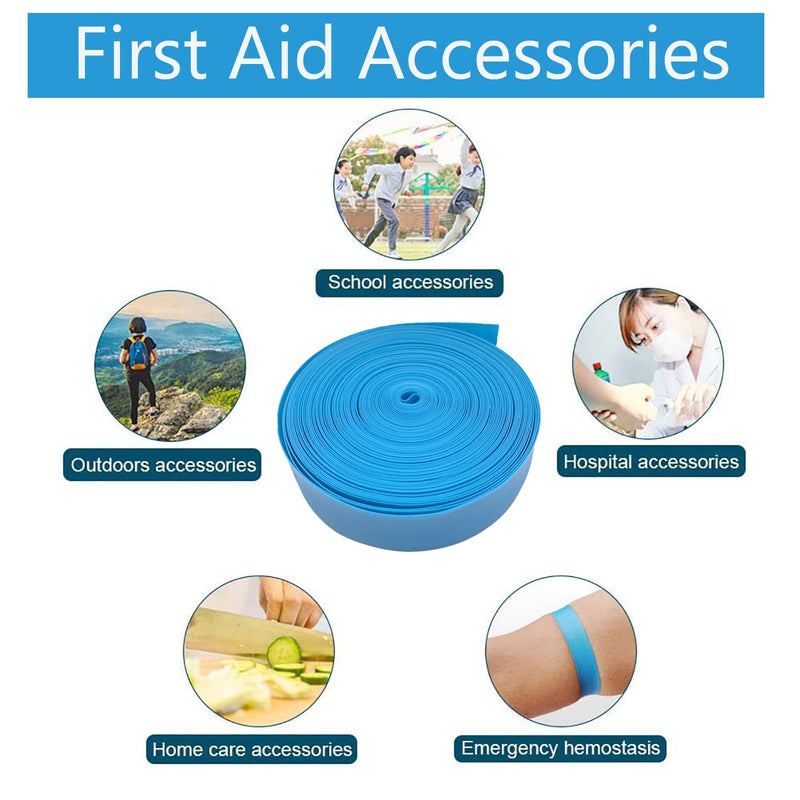 Outdoor Disposable Med Tourniquet - First Aid Survival Emergency Supplies, TPE, Latex Free, 18" Long, 25 Pcs/Roll - BeesActive Australia