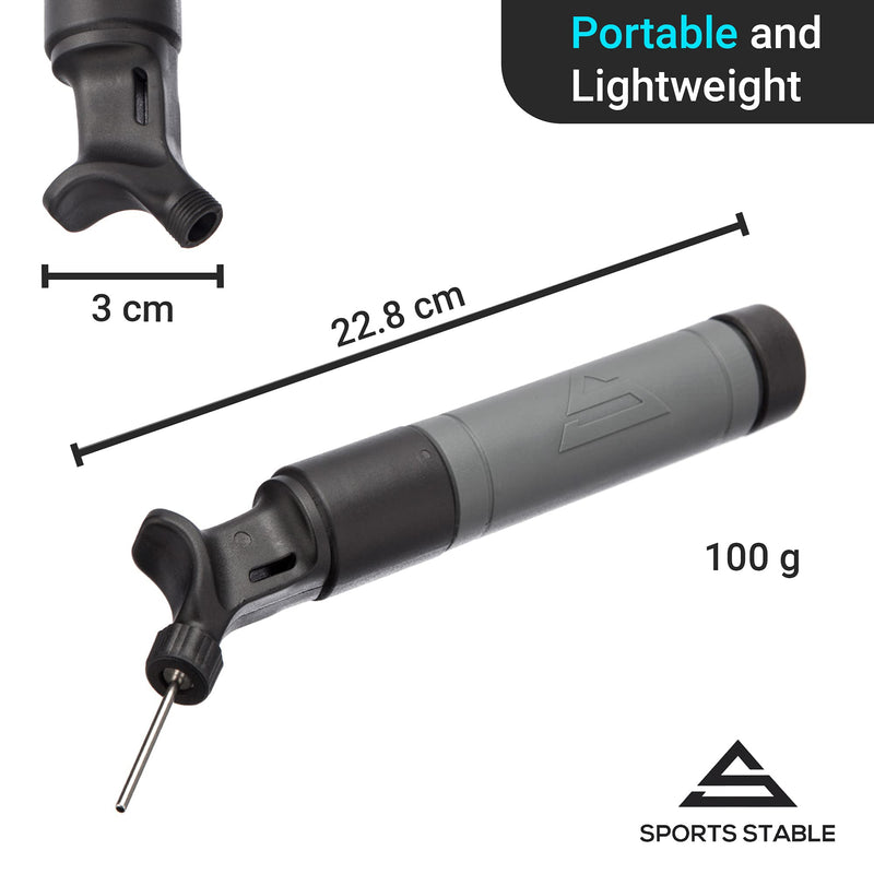 Sports Stable Ball Pump with 5 Needles. Dual-Action Air Pump for Your Basketball, Football, Soccer Ball, Volleyball, and Other Inflatable Balls - BeesActive Australia