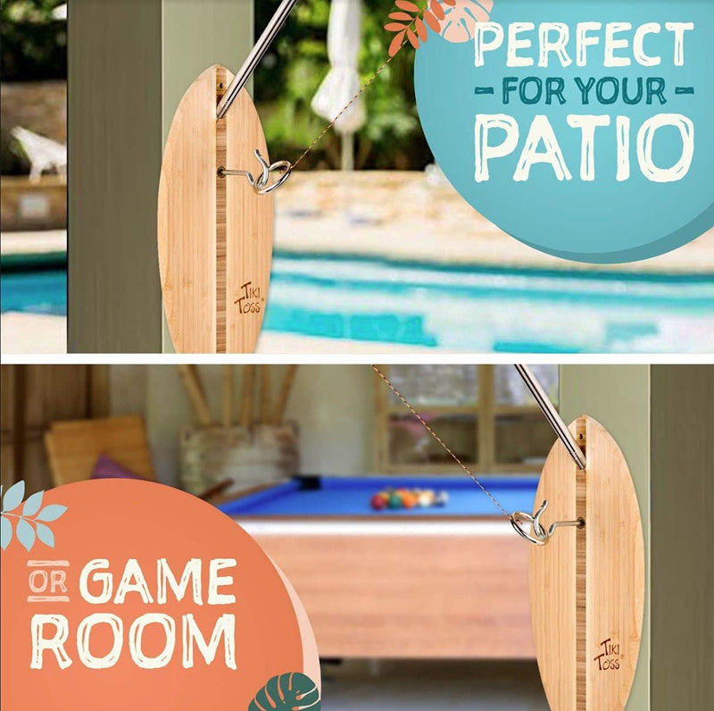 Tiki Toss Ring Toss Game for Adults & Kids - Deluxe, Outdoor or Indoor Original - BeesActive Australia