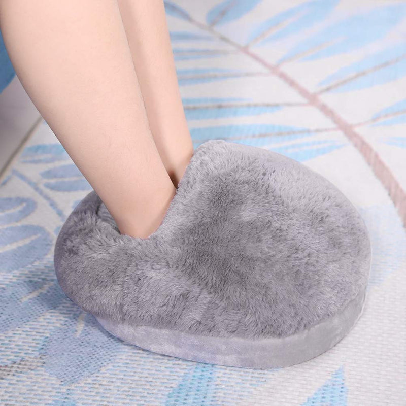 Raguso Electric Foot Cushion Electric Foot Warmer Cushion for home for Dormitory (gray) Grey - BeesActive Australia